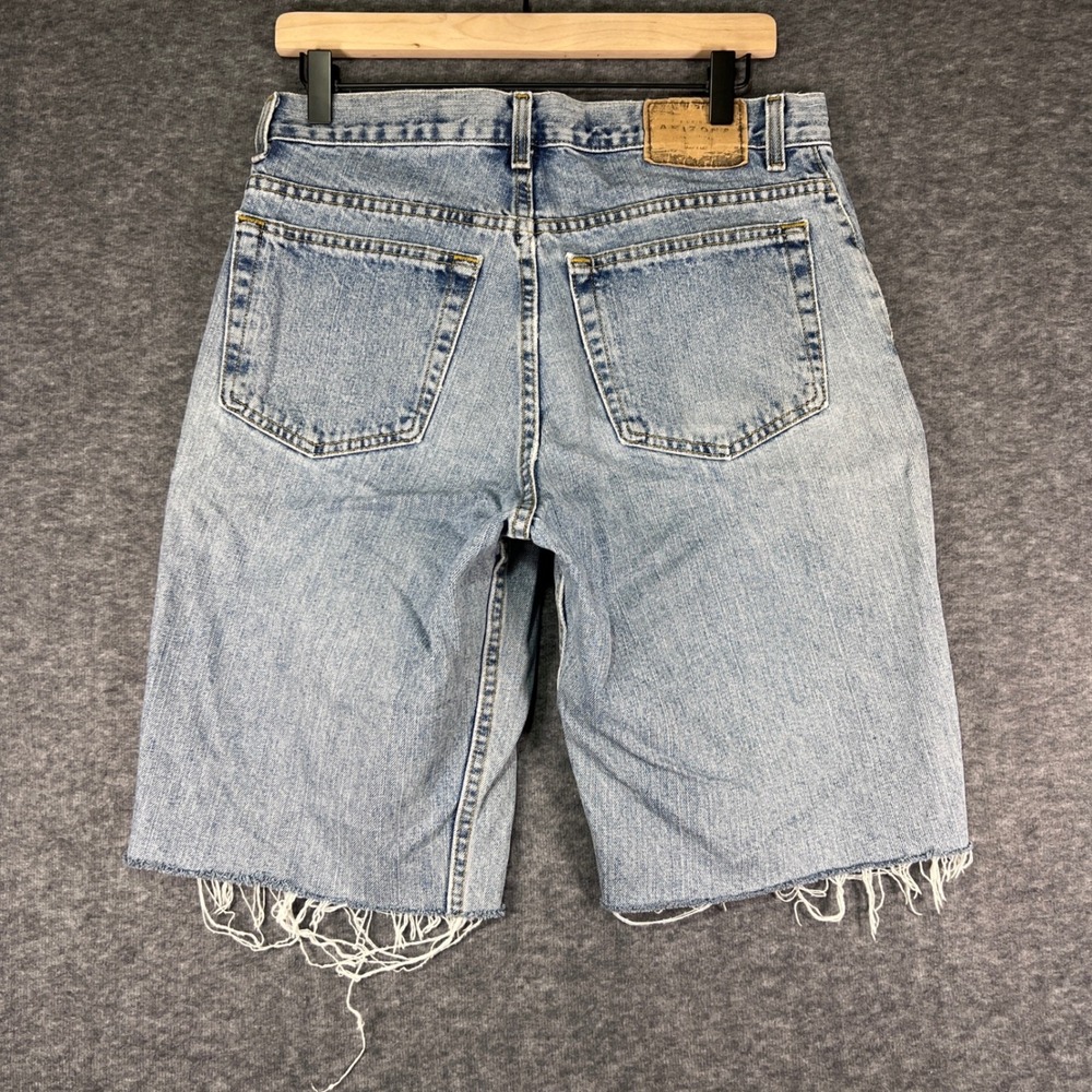 Arizona Jean Denim Shorts Mens 32 Light Wash Good Relaxed Cutoff Jorts 90s Y2K